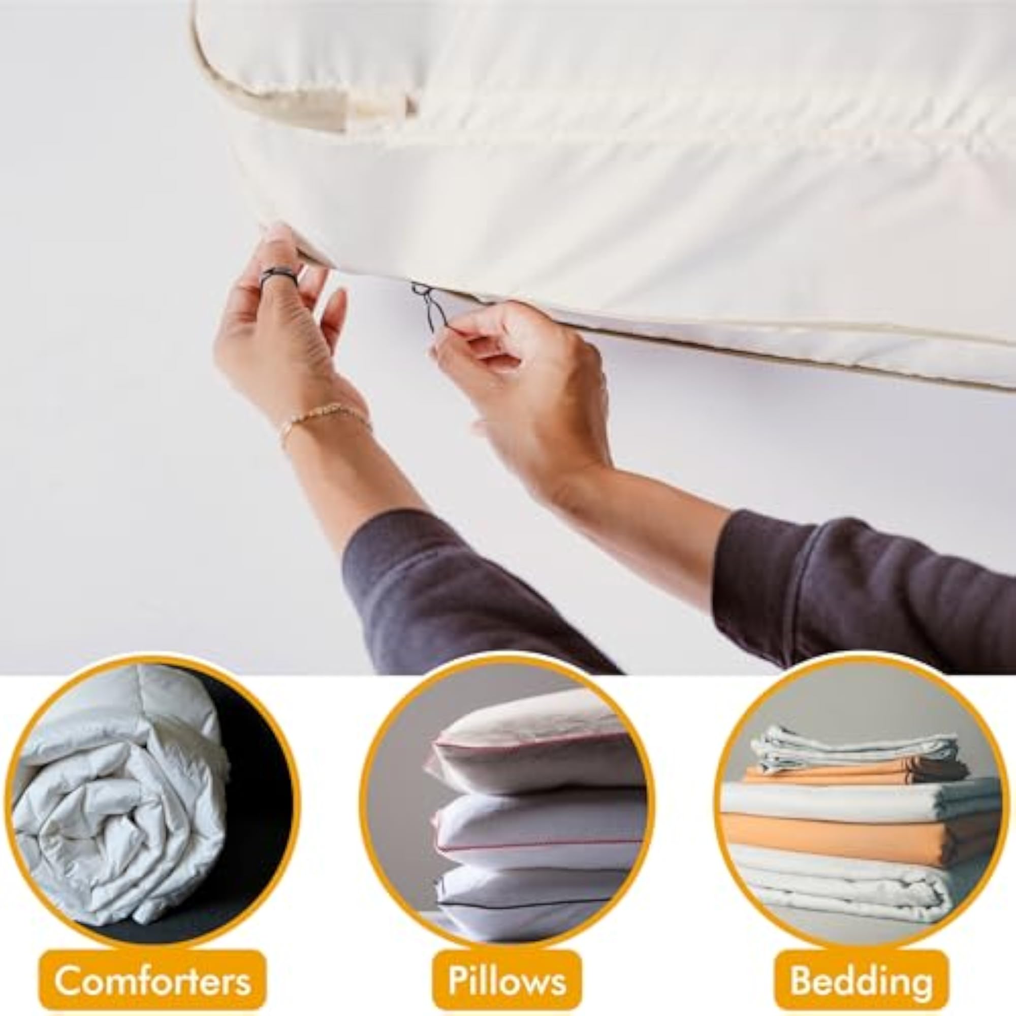 2-pack XXL Comforter Storage Bag, Space Saving Compression Bag
